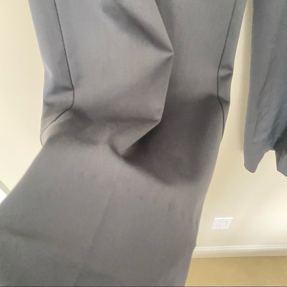 ST JOHN Gray High Waisted Wide Leg Trousers FLAWED - Picture 5 of 15